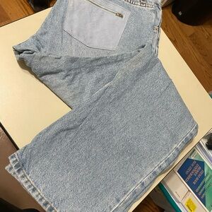 Express Jeans with leather trim.  Size 13/14